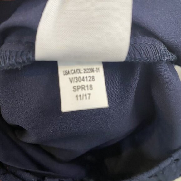 Banana Republic Factory Lace Sheath Dress Navy Size 00P Cap Sleeves NWT $100 - Picture 7 of 8